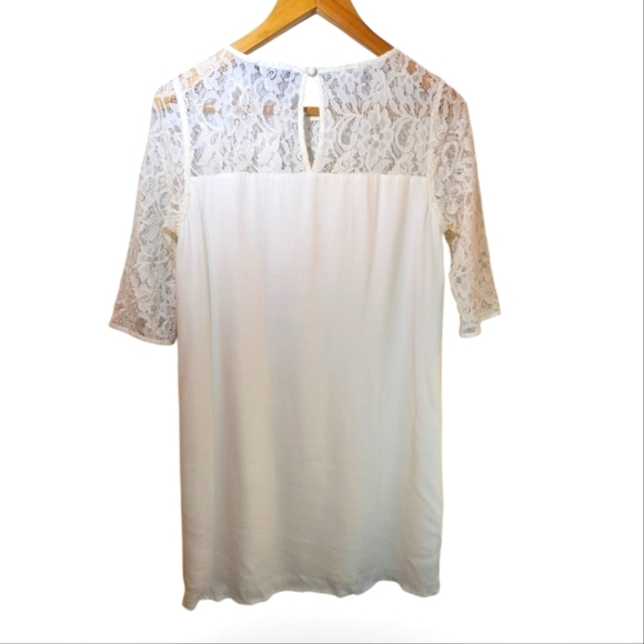 RW&CO Ivory Shift Dress Size small Lace - Picture 3 of 8